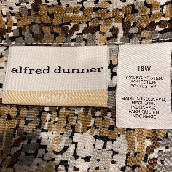 L Alfred Dunner casual button up long sleeve plus size shirt size 18W. EUC - Picture 4 of 4